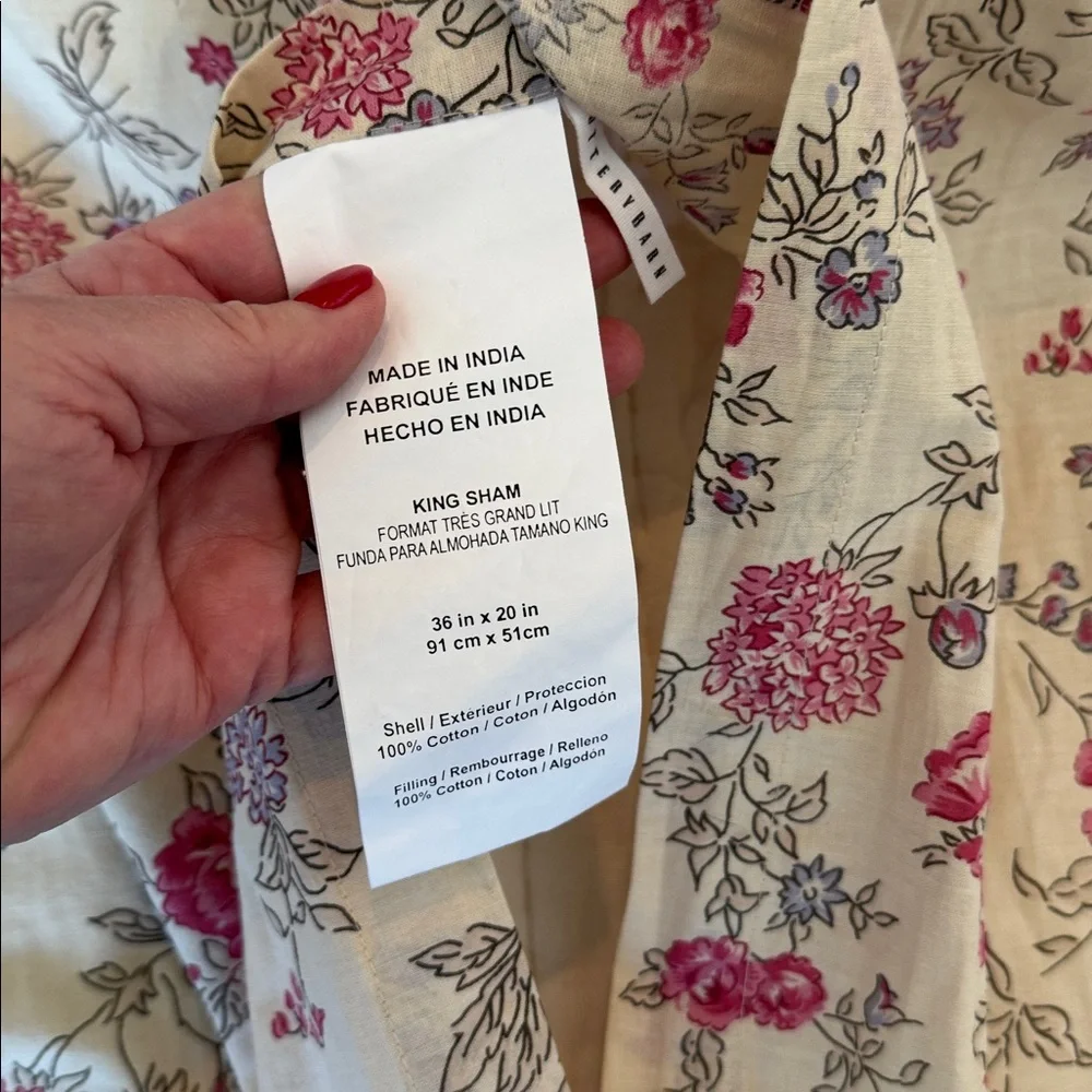 Pottery Barn patchwork King Sham